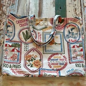 Sézane x Farm Rio maxi tote, barely used.